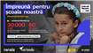 Narada mobilizează comunitățile din jurul a 60 de școli din România,  în sprijinul a 30 de mii de elevi
